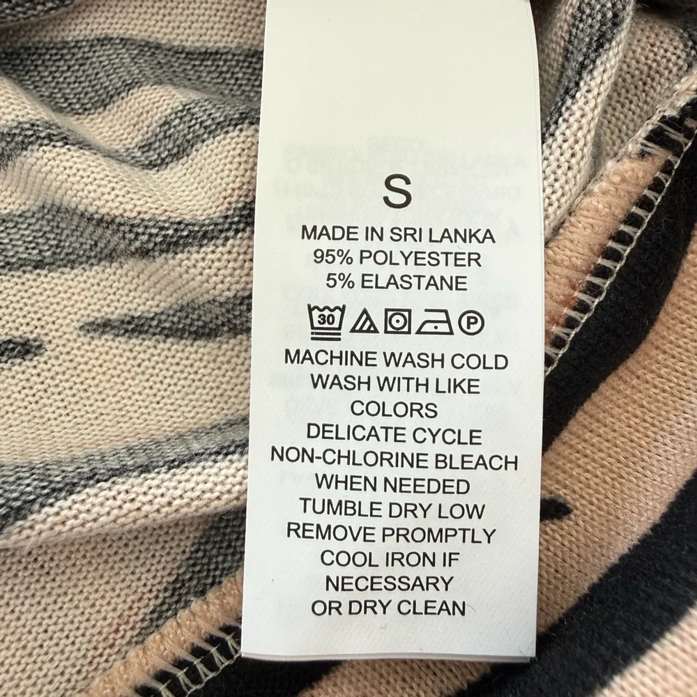 kate spade Black and Tan Zebra Print Long-Sleeve Pajama Set
